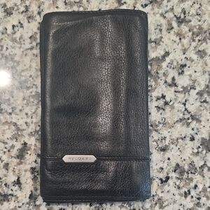 Bulgari Black Leather Wallet